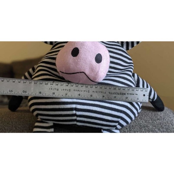Zebra Cow Plush -Mushable Pot Bellies - Picture 3 of 4